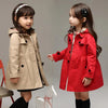 Spring Autumn Long Style Hooded Coat 2-10yrs