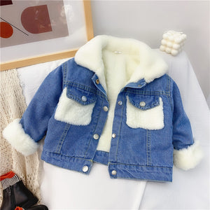 Winter Furry Denim Coat 12m-6yrs