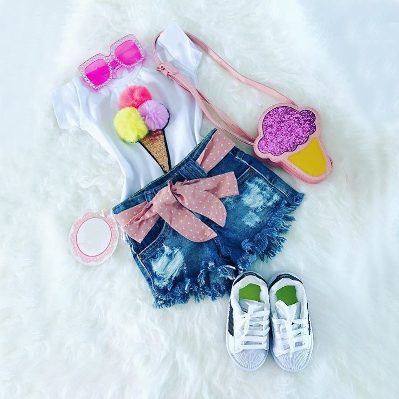 2Pcs 3D Ice-cream Summer Set 12m-6yrs