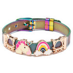 Mesh Bracelets Bangles with Different Charms  For Women Kids Gift
