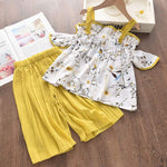 2Pcs Girls Summer Outfit & Dress "Claudette" 1-7yrs