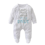 Unisex Organic Cotton Jumpsuit "Mummy/Daddy" 0-18m