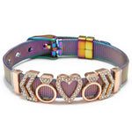 Mesh Bracelets Bangles with Different Charms  For Women Kids Gift
