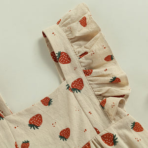Strawberry Sunsuit (3M-18M)