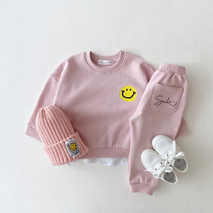 Smiley Face tracksuit 9M-5T in various colors