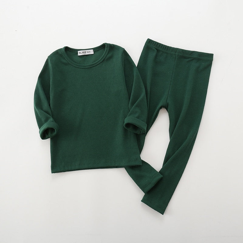 Solid Color Pajama Set (18M-7T) Color Set 1