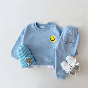 Smiley Face tracksuit 9M-5T in various colors