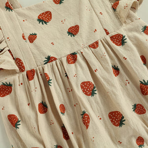 Strawberry Sunsuit (3M-18M)