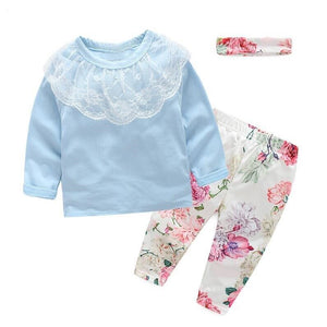 3pcs Baby Girl Set "Emile" 5 different sets 0-24m